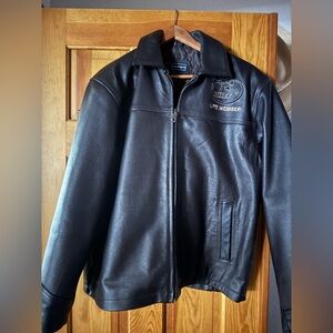 Rocky Mountain elk foundation life member leather jacket.
